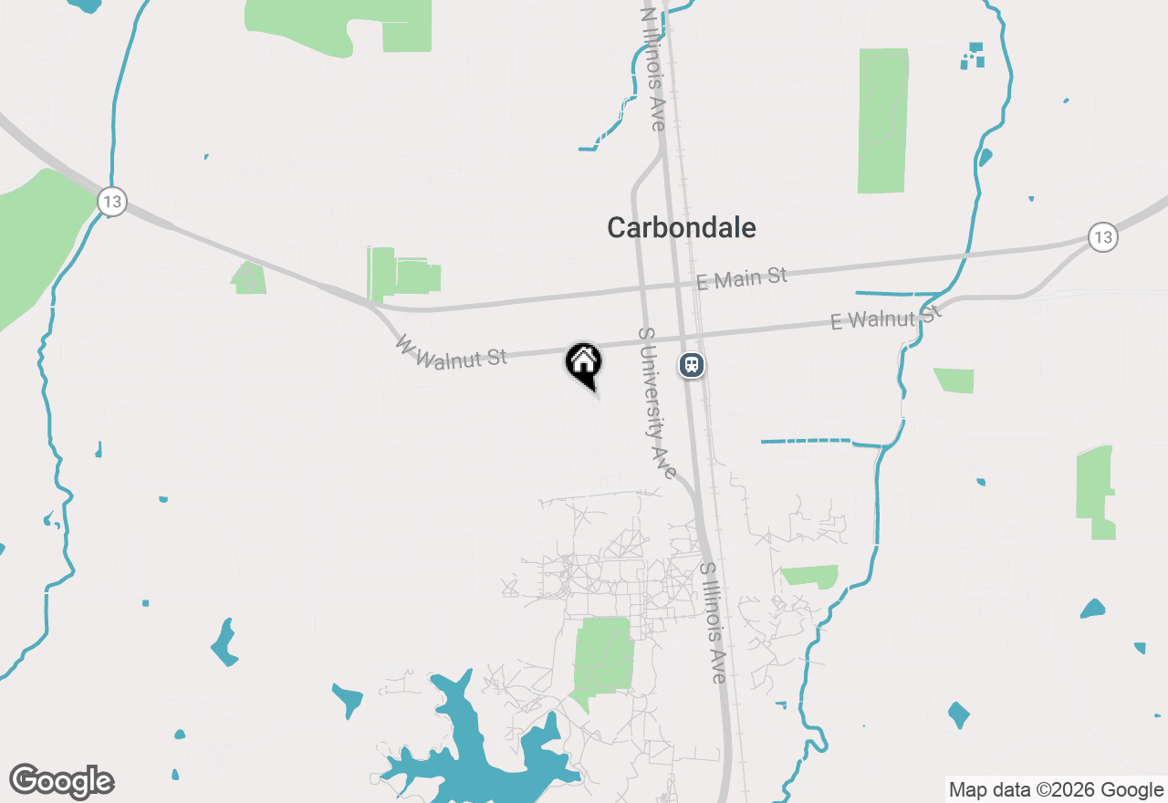 Map of 501 S Poplar Street, Carbondale, IL 62901