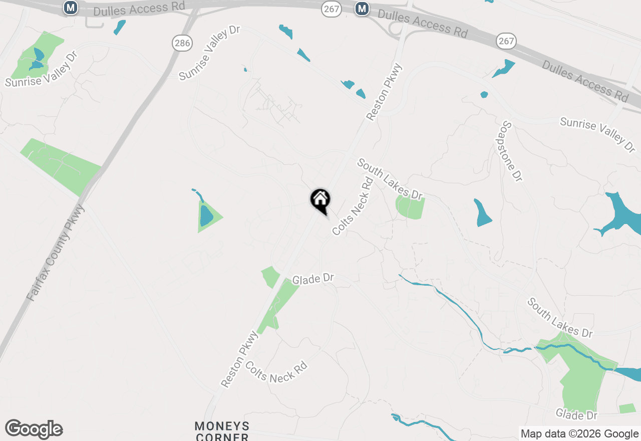 Map of 2205 Hunters Run Drive, Reston, VA 20191
