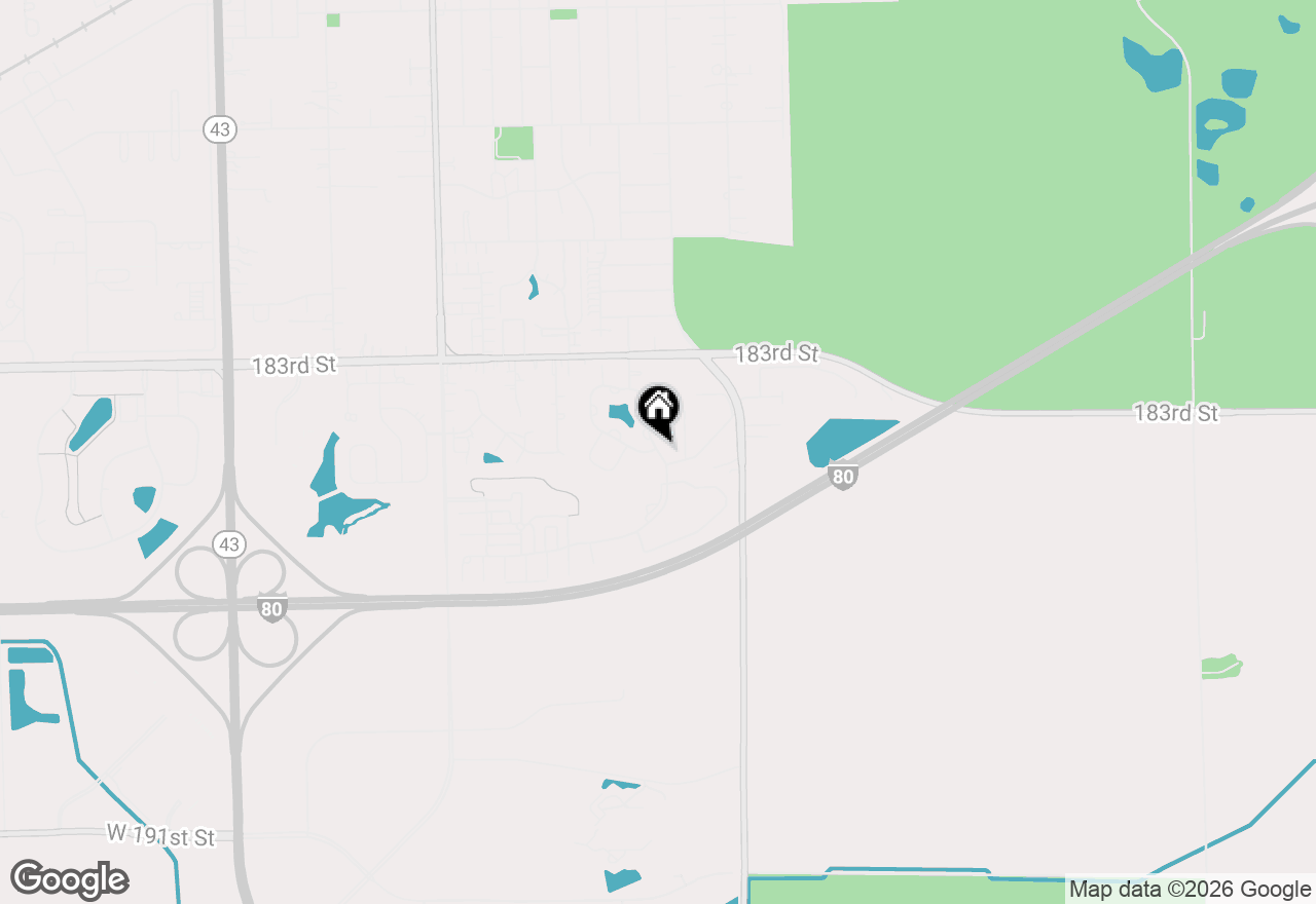 Map of 18440 Pine Lake Drive #1, Tinley Park, IL 60477