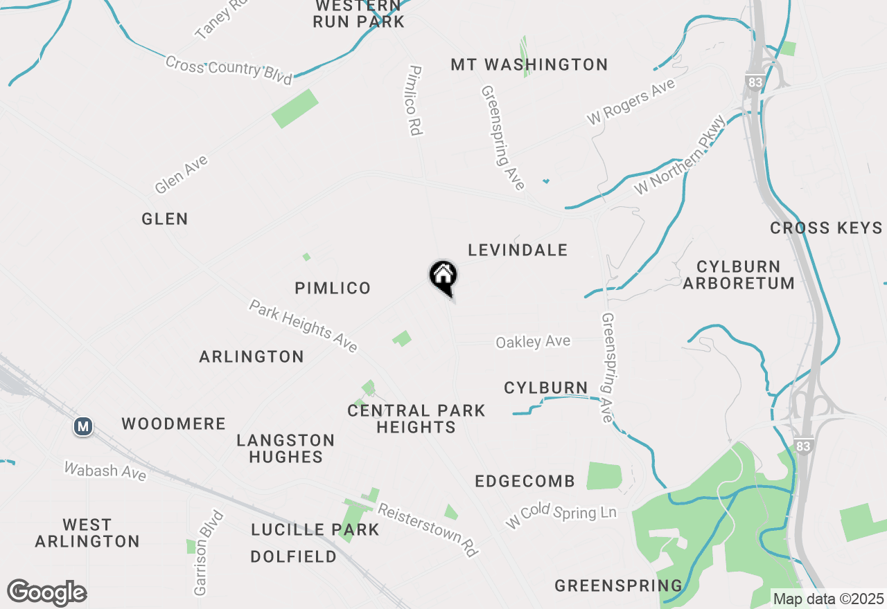 Map of 5016 Pimlico Road, Baltimore, MD 21215