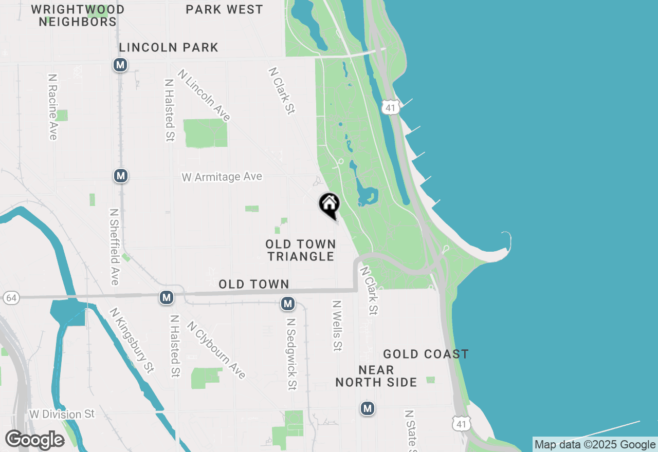 Map of 1810 N Wells Street #103, Chicago, IL 60614