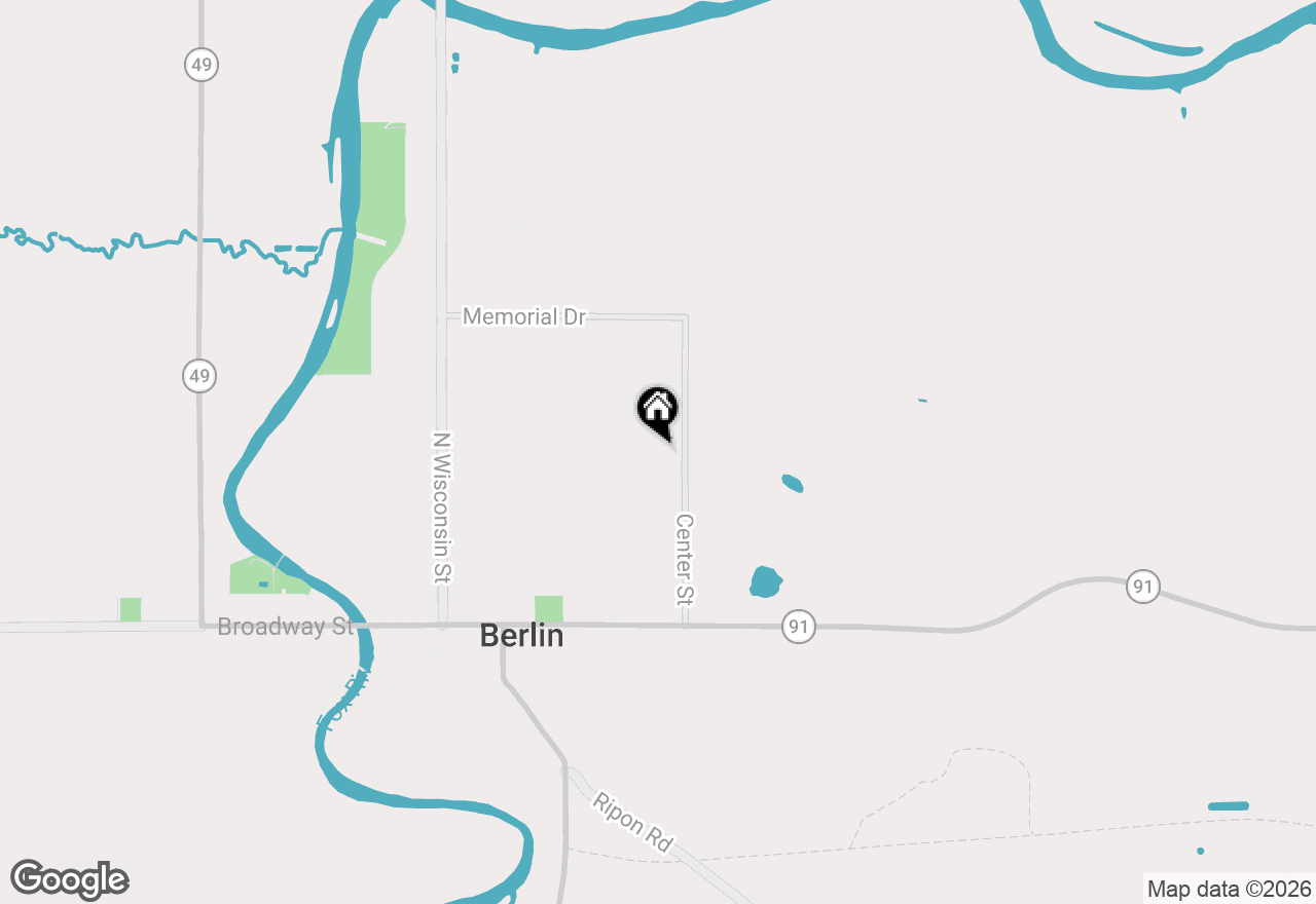 Map of 274 Greeley St, Berlin, WI 54923