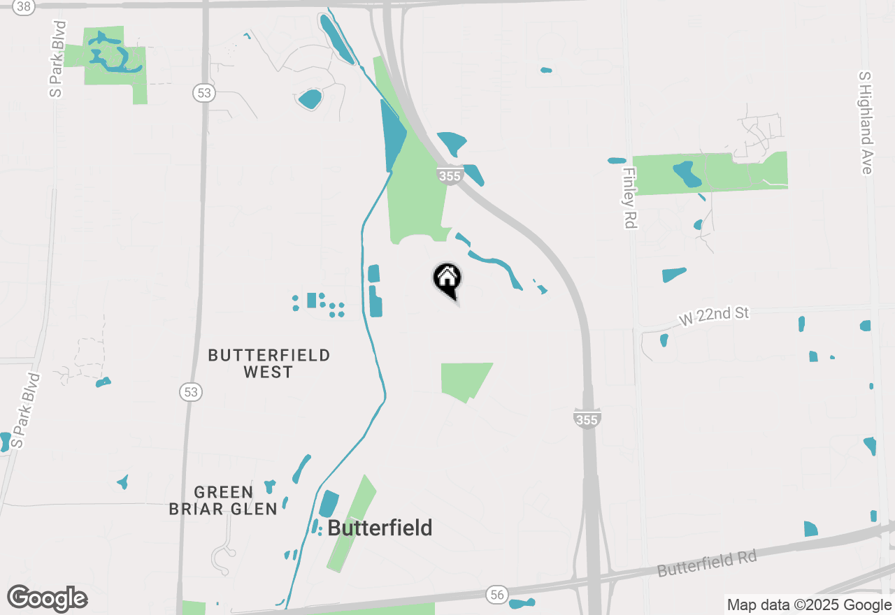 Map of 1110 Hunter Street, Lombard, IL 60148