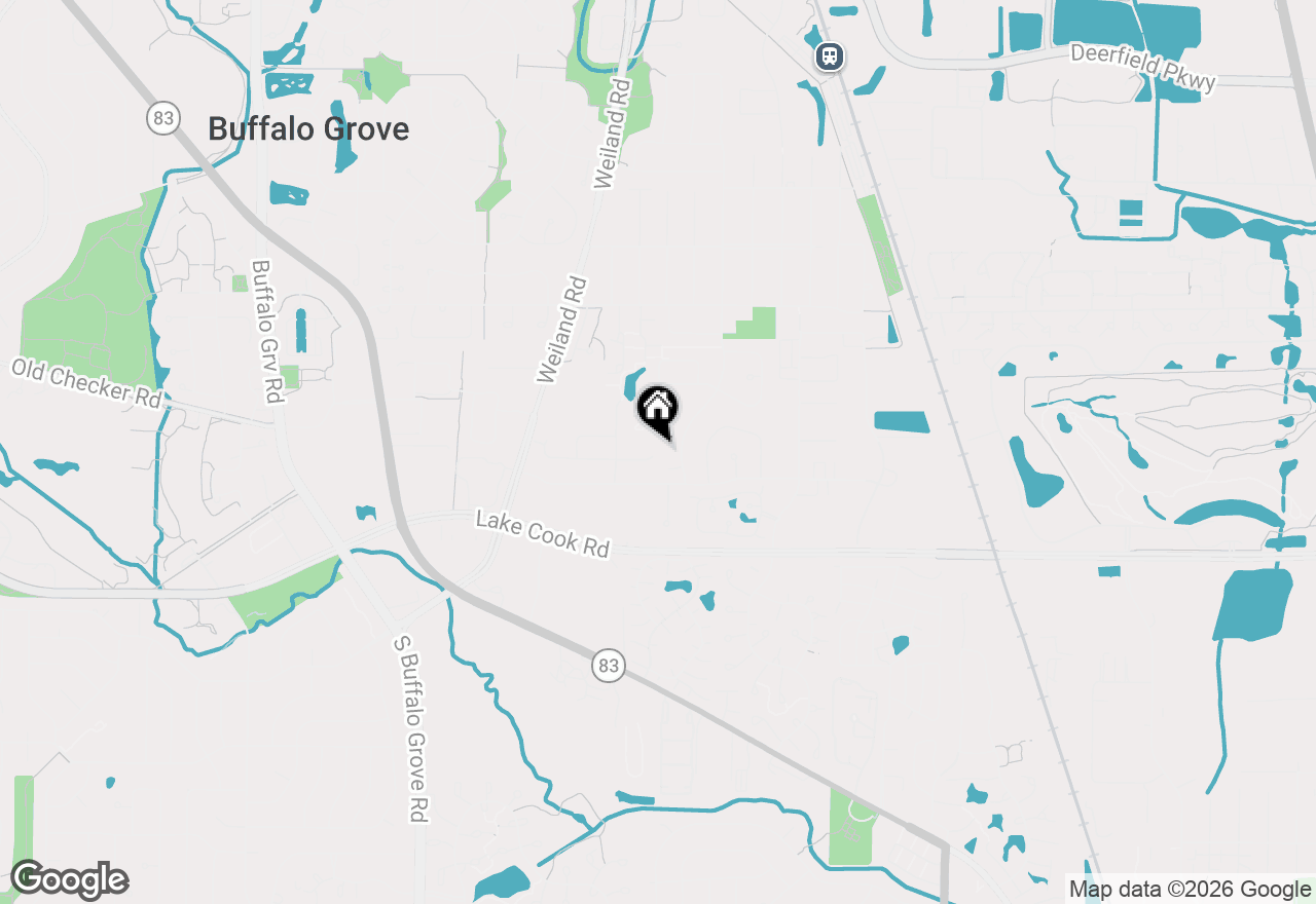 Map of 455 Chicory Lane, Buffalo Grove, IL 60089