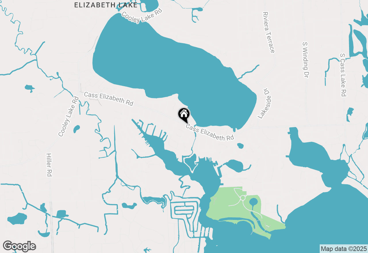 Map of 4681 Cass Elizabeth Road, Waterford, MI 48327