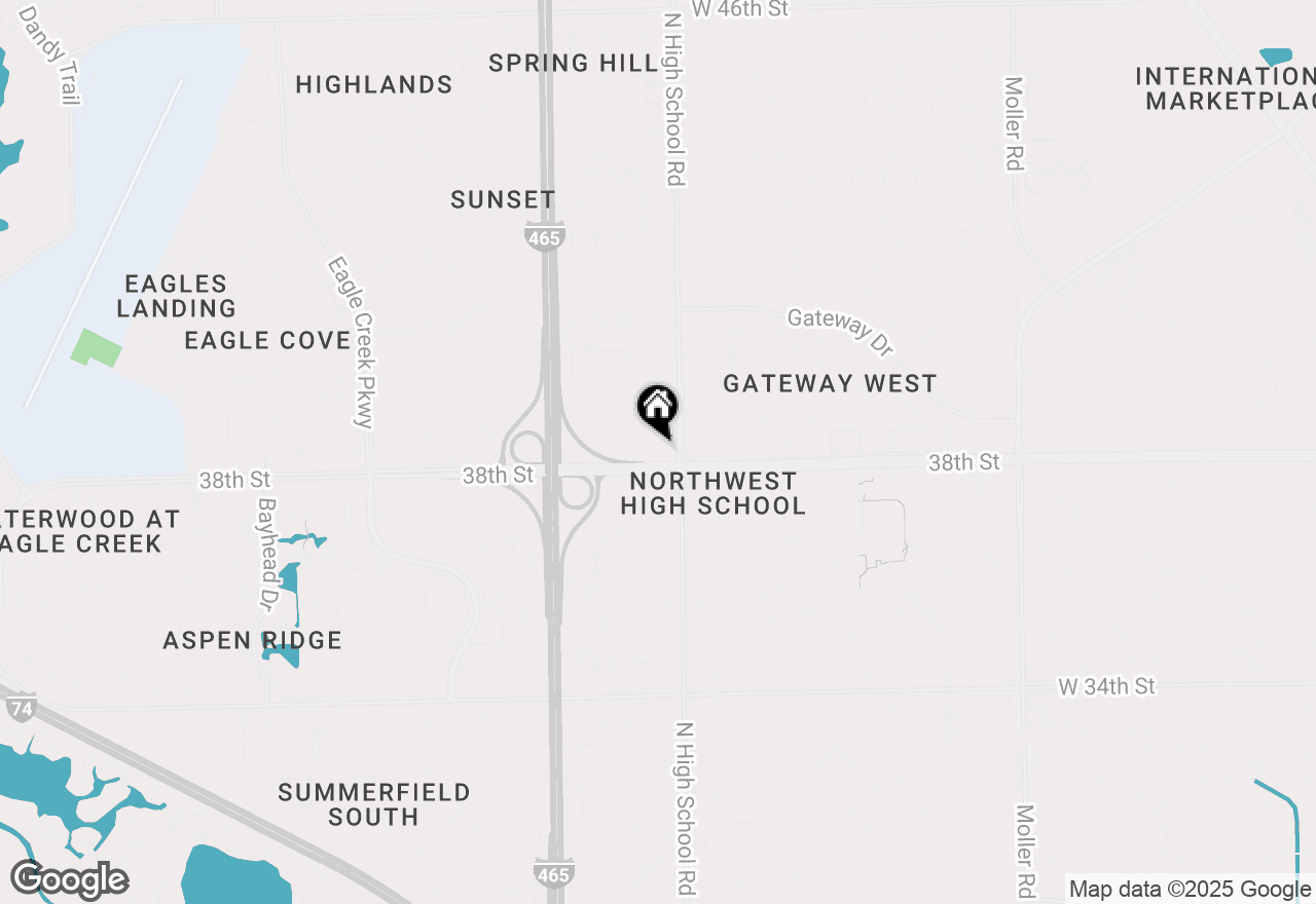 Map of 6320 W 38th Street, Indianapolis, IN 46254