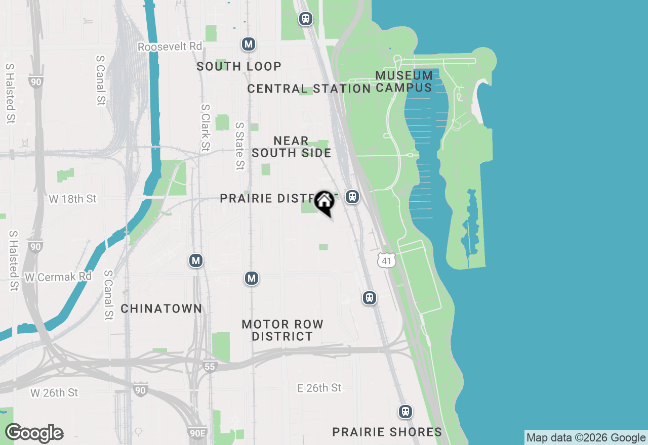 Map of 1919 S Prairie Avenue #3, Chicago, IL 60616