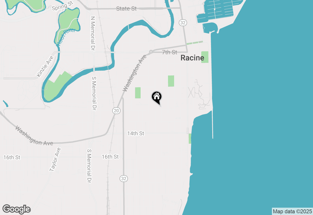 Map of 1141 Grand Ave, Racine, WI 53403