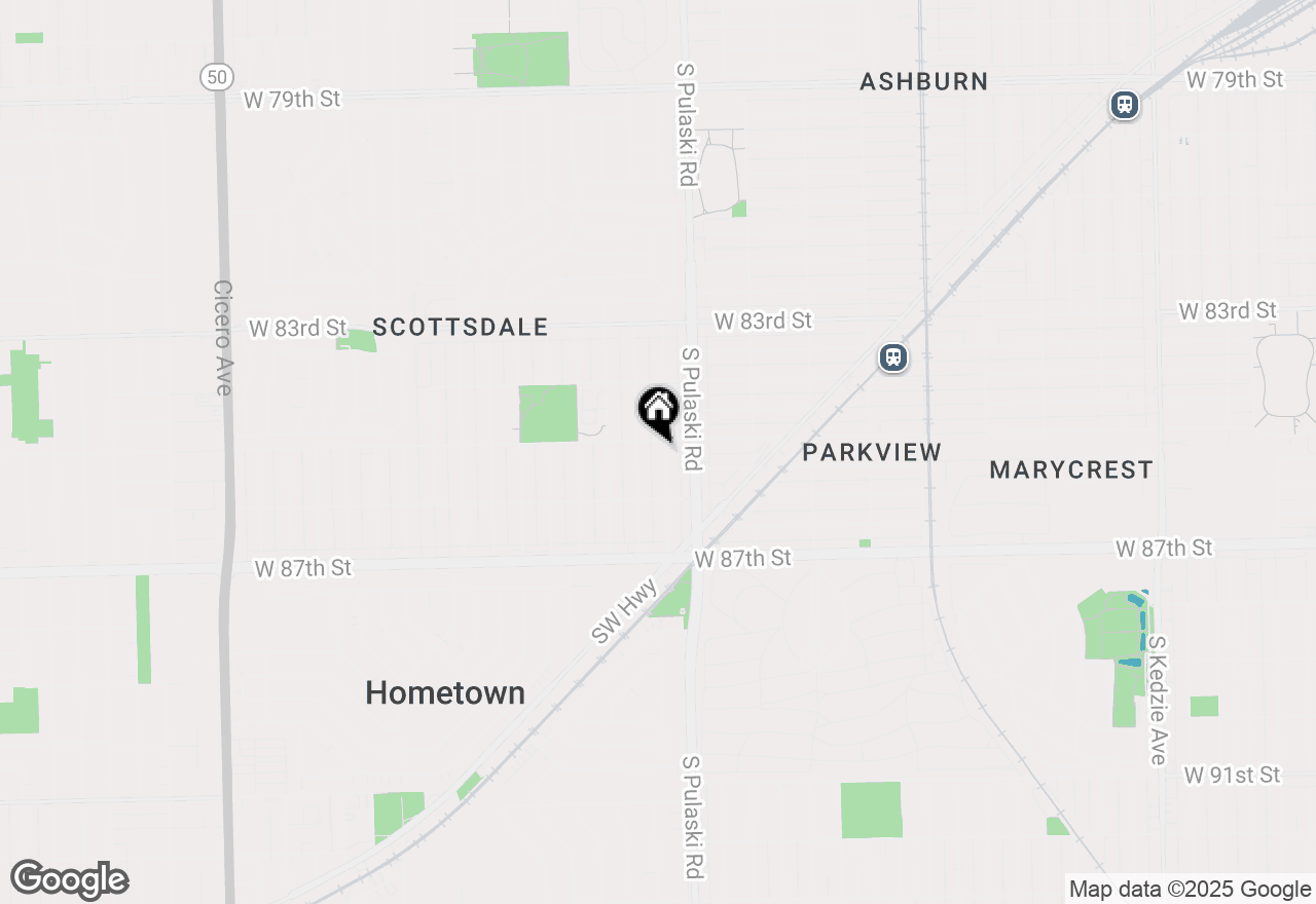 Map of 8510 S Komensky Avenue, Chicago, IL 60652