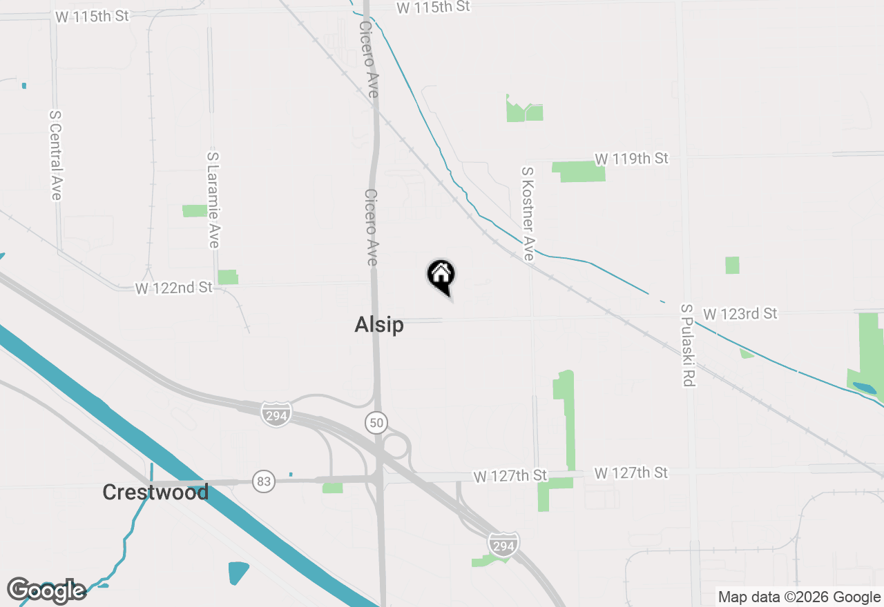 Map of 12241 Rexford Street, Alsip, IL 60803