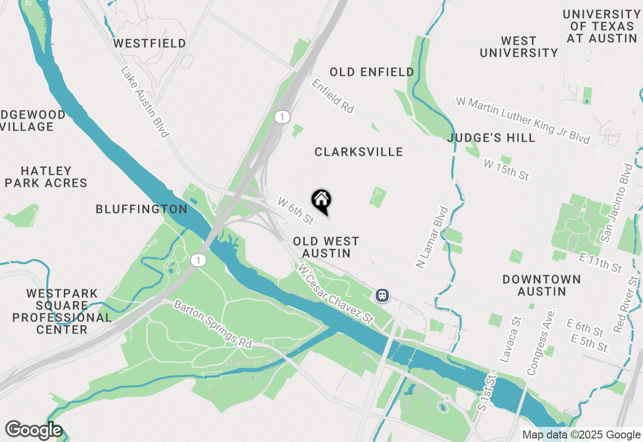 Map of 1510 W 6th St #207, Austin, TX 78703