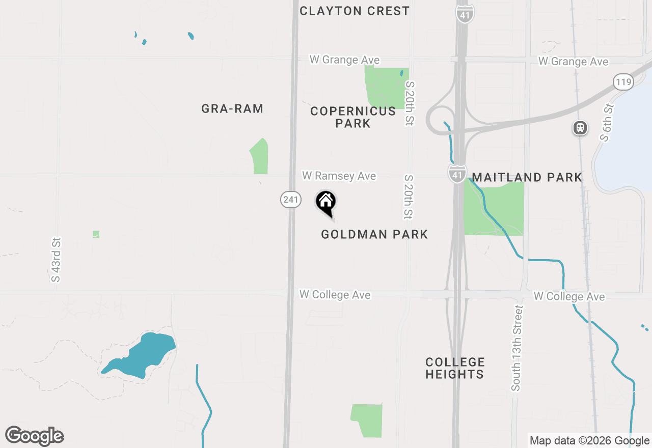 Map of 2421 W Bridge St, Milwaukee, WI 53221