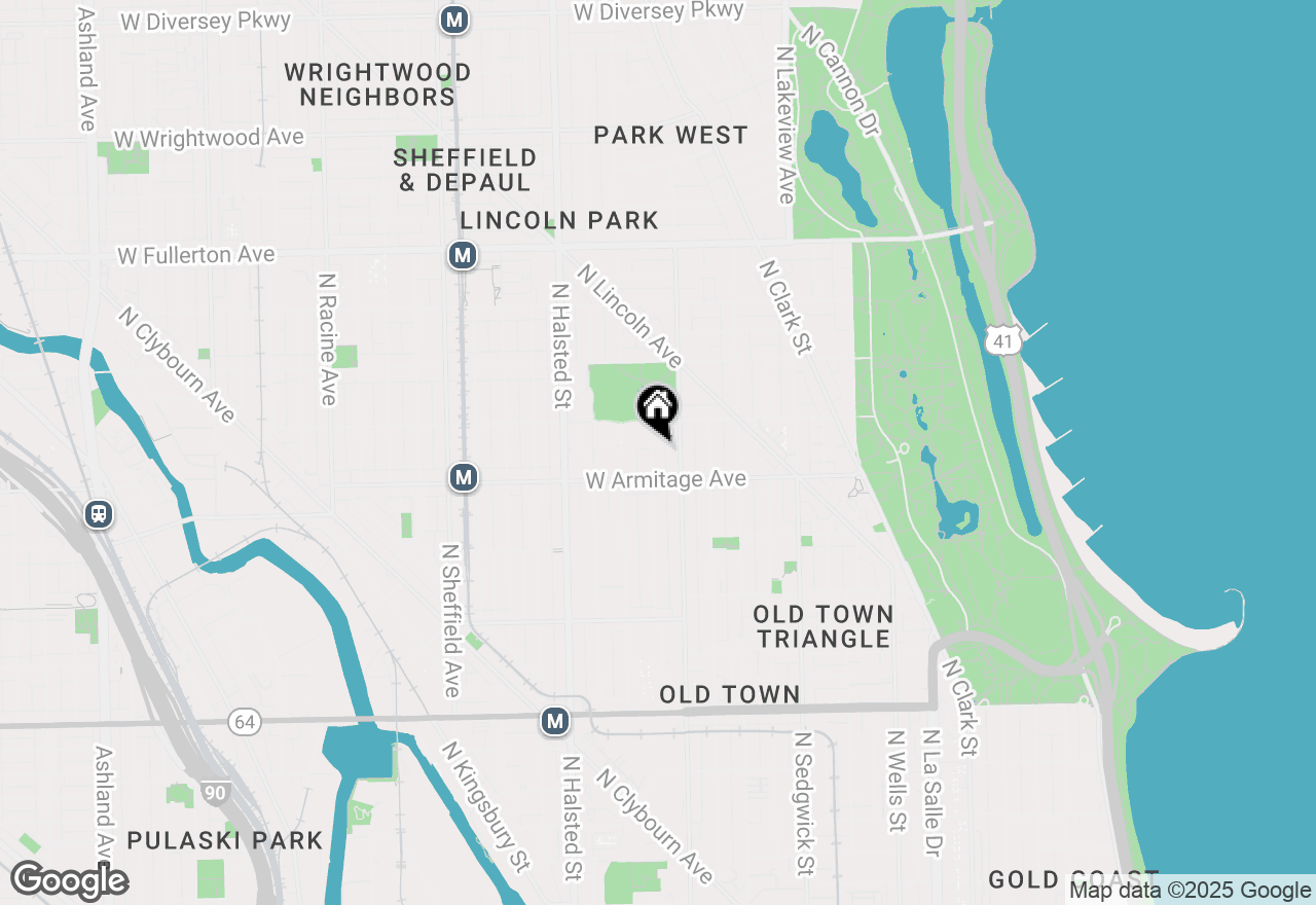 Map of 2027 N Howe Street #1, Chicago, IL 60614