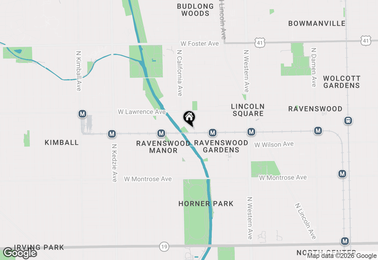 Map of 2737 W Leland Avenue #1W, Chicago, IL 60625