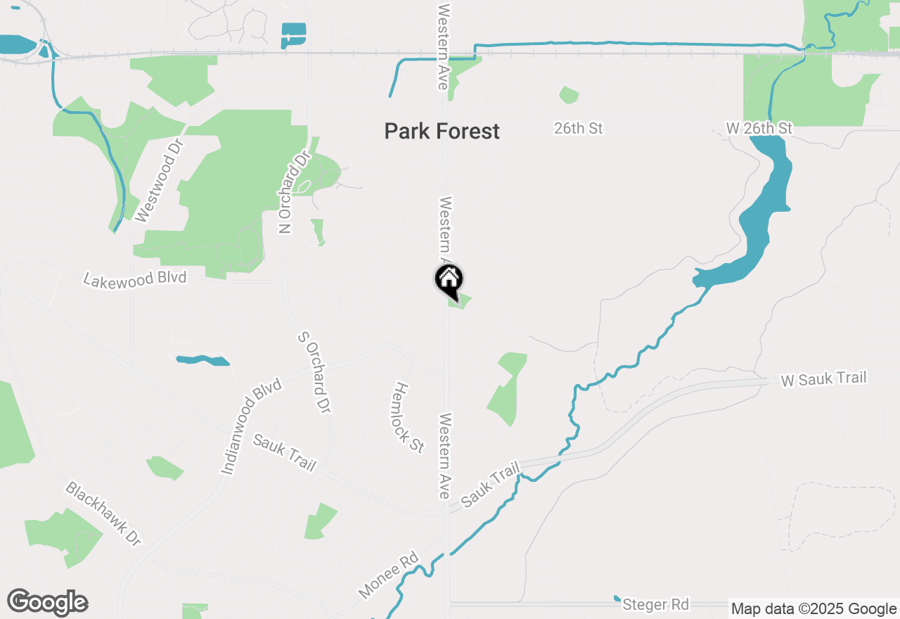 Map of 20 Cedar Street #20, Park Forest, IL 60466