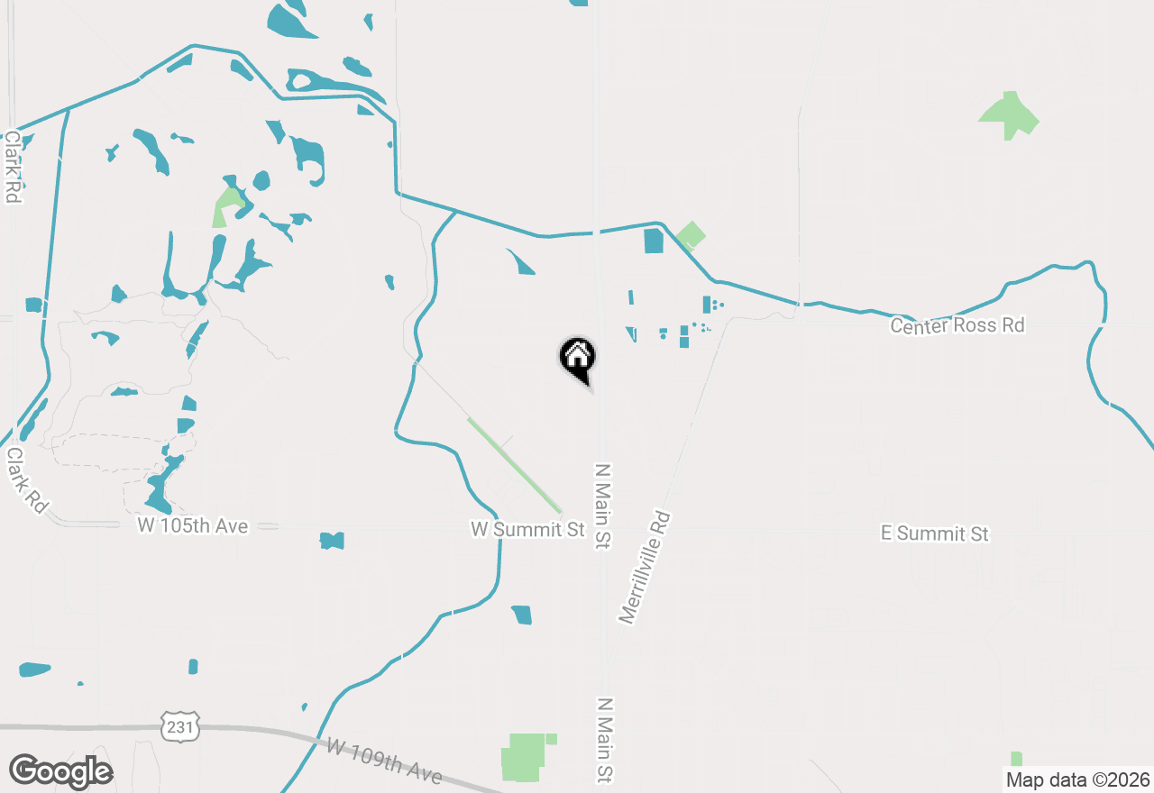 Map of 1213 Sycamore Street, Crown Point, IN 46307