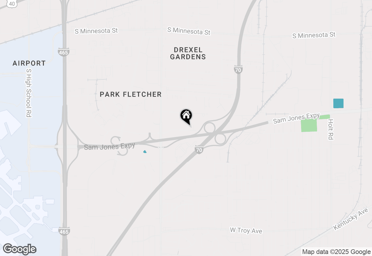 Map of 5102 W Bradbury Avenue, Indianapolis, IN 46241