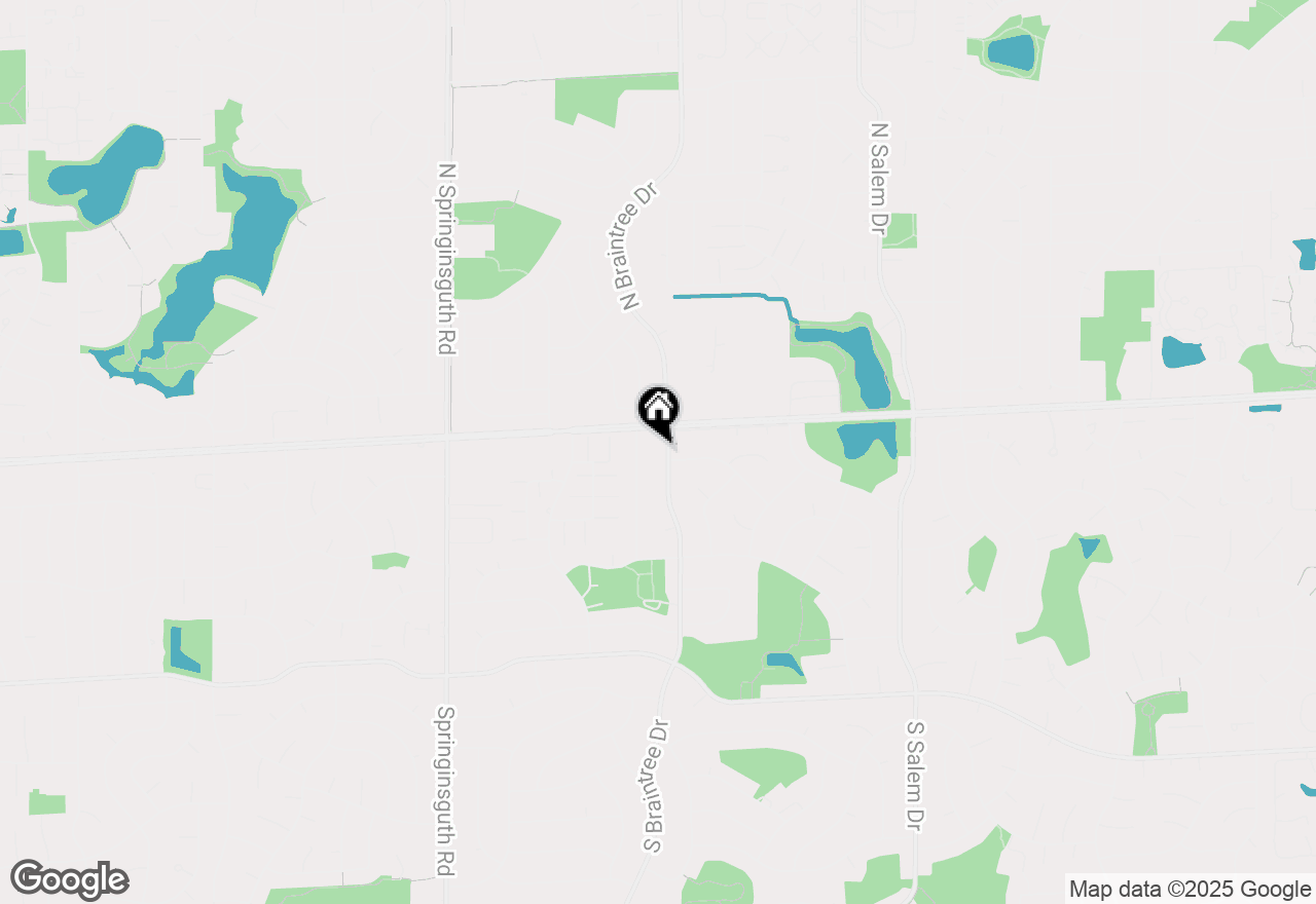 Map of 16 S Braintree Drive, Schaumburg, IL 60193