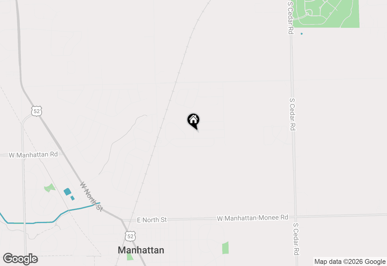 Map of 14831 W Whitney Street, Manhattan, IL 60442