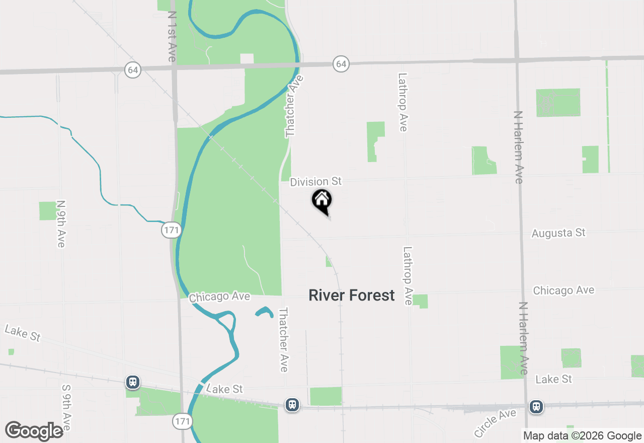 Map of 1030 Forest Avenue, River Forest, IL 60305