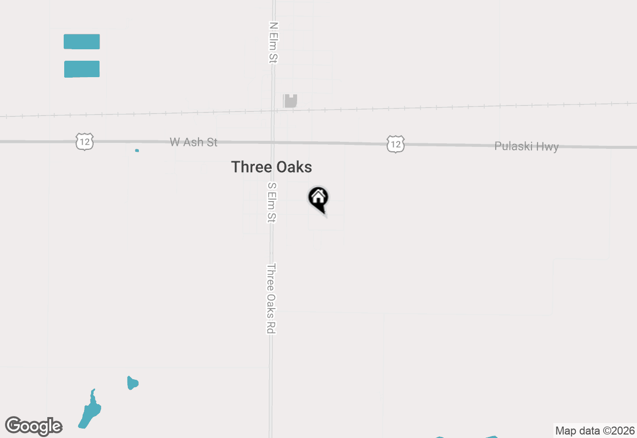 Map of 206 Michigan Street E, Three Oaks, MI 49128