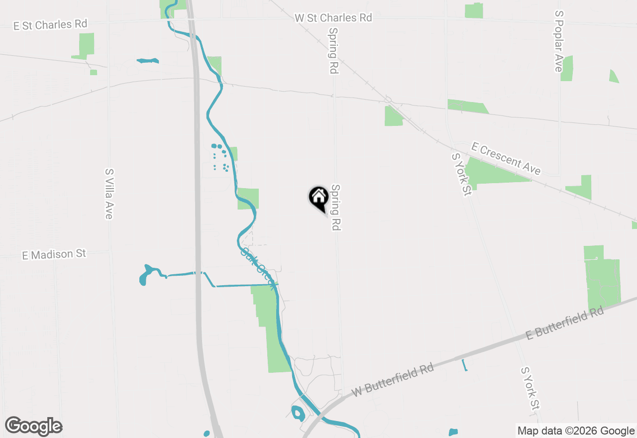 Map of 732 S Hillside Avenue, Elmhurst, IL 60126