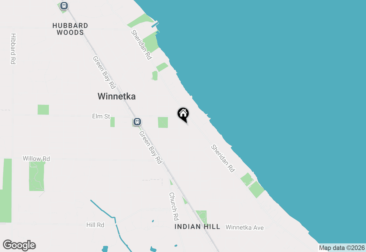 Map of 567 Oak Street, Winnetka, IL 60093