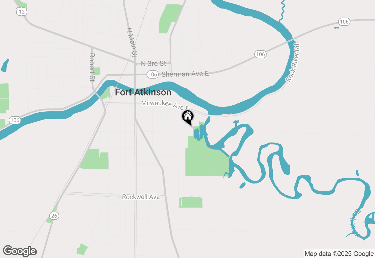 Map of 347 Zida St, Fort Atkinson, WI 53538