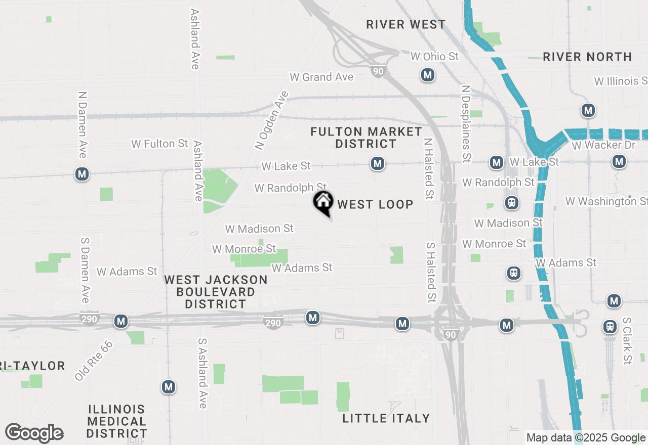 Map of 1152 W Madison Street #2, Chicago, IL 60607