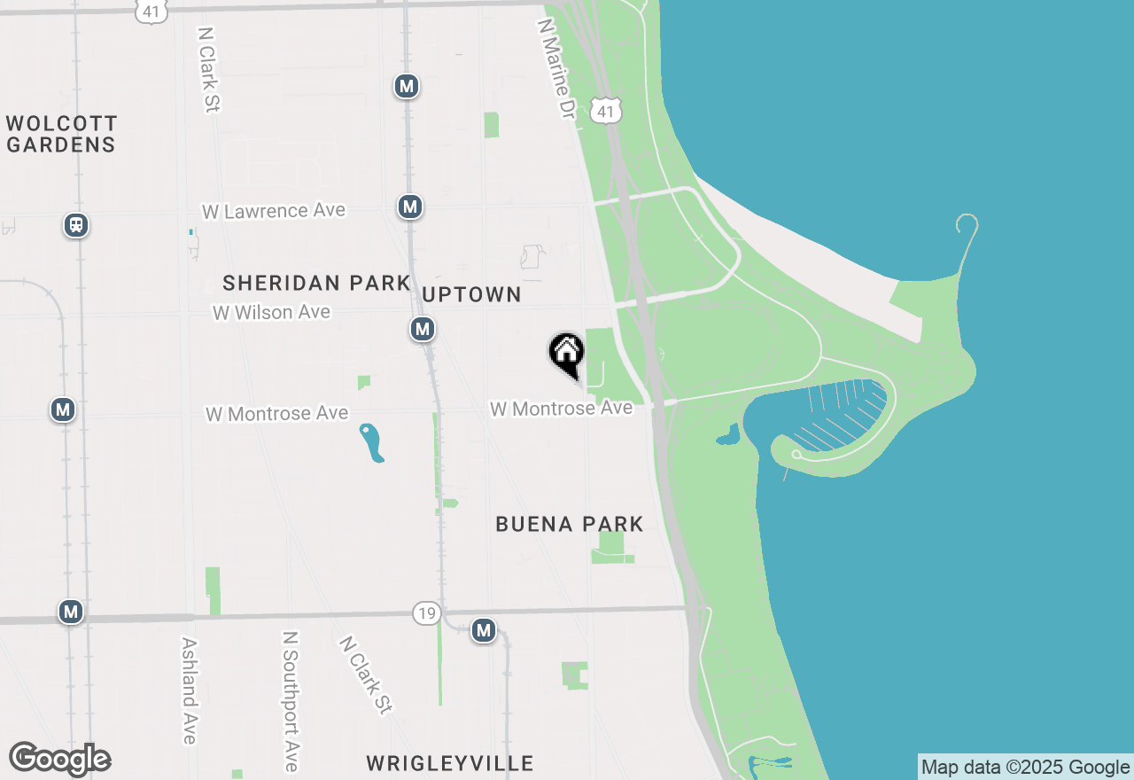 Map of 839 W Agatite Avenue #402, Chicago, IL 60640