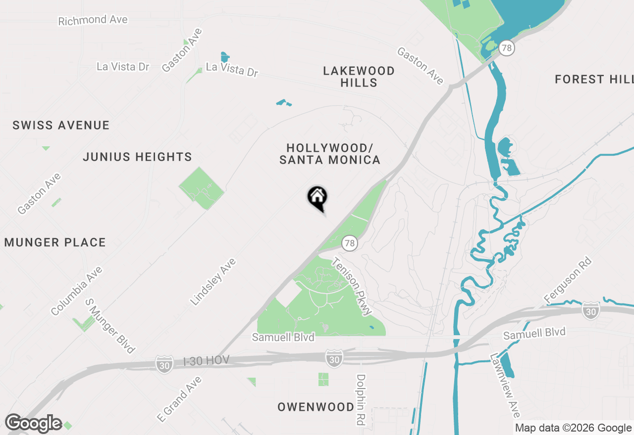 Map of 1010 Valencia Street, Dallas, TX 75223