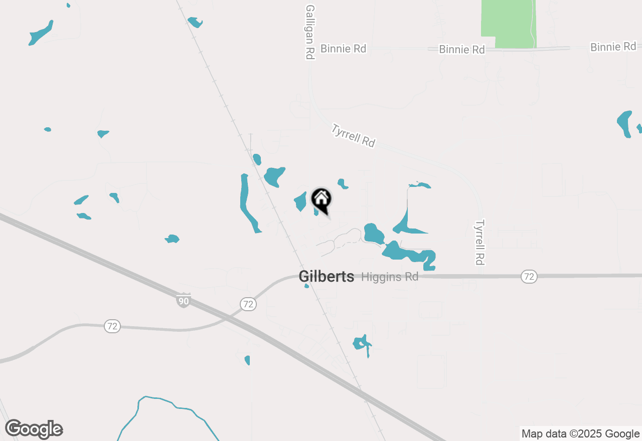 Map of 135 Willey Street, Gilberts, IL 60136
