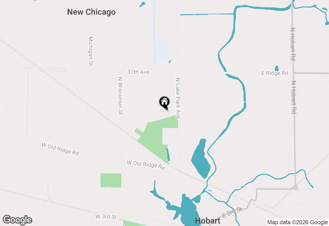 Map of 187 Cressmoor Boulevard, Hobart, IN 46342