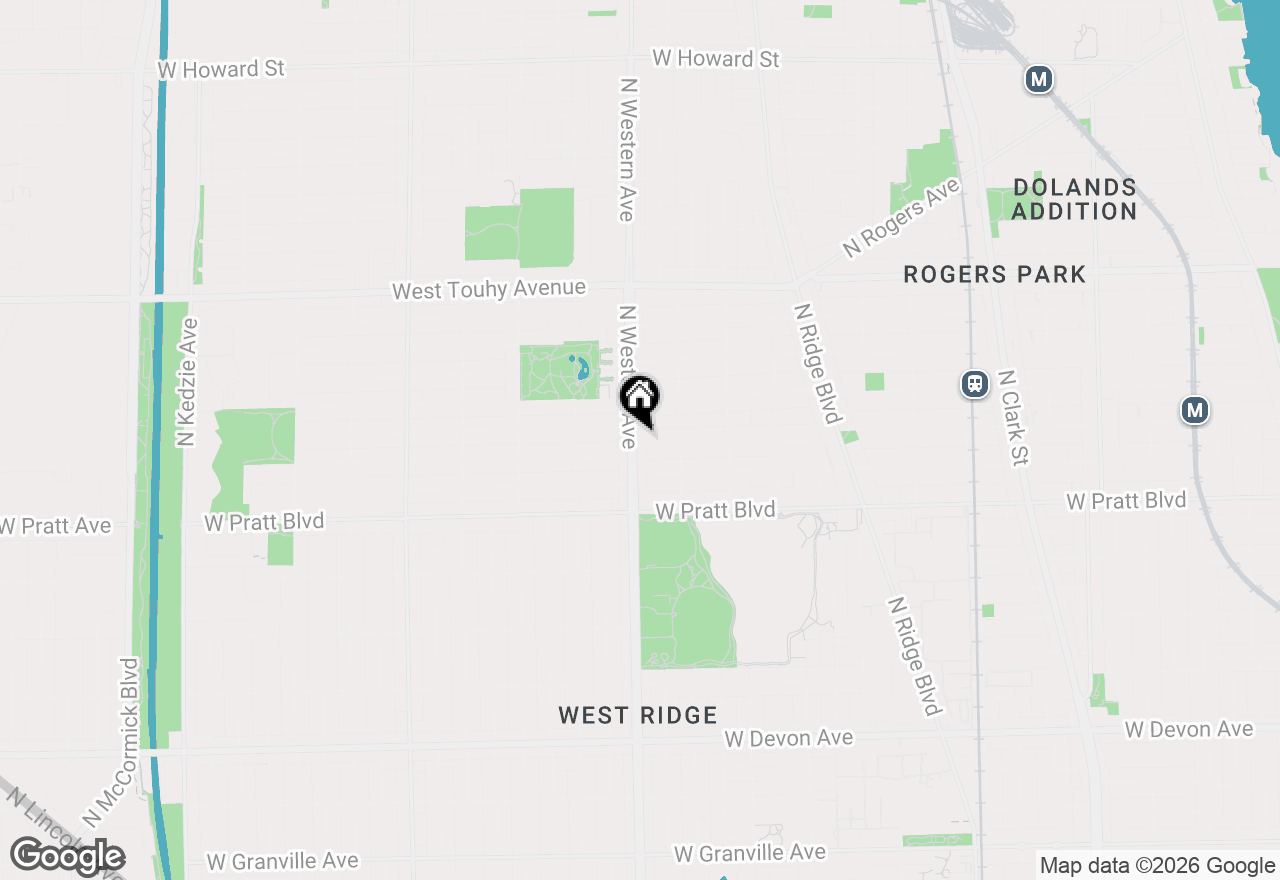 Map of 2338 W Morse Avenue #4A, Chicago, IL 60645