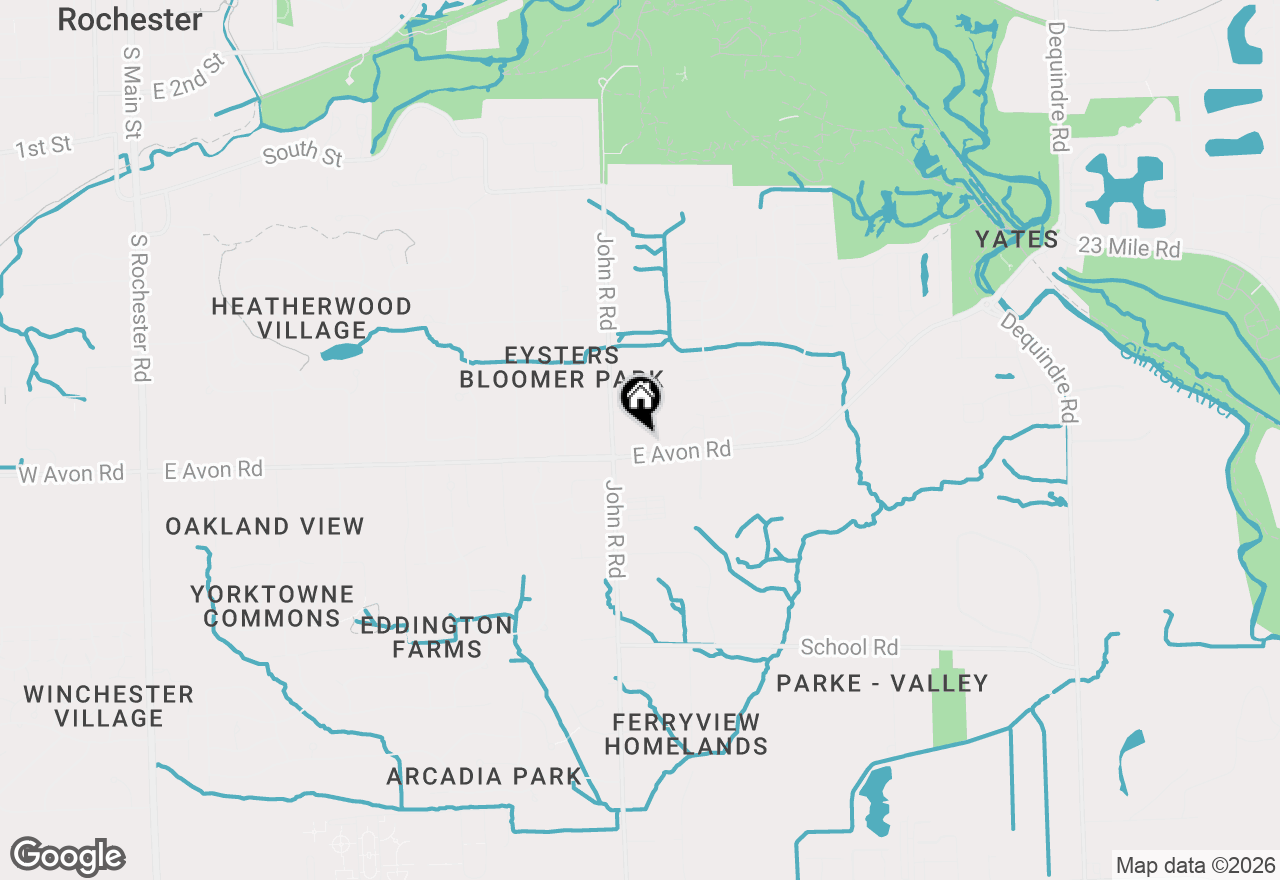 Map of 1055 Avon Road, Rochester Hills, MI 48307
