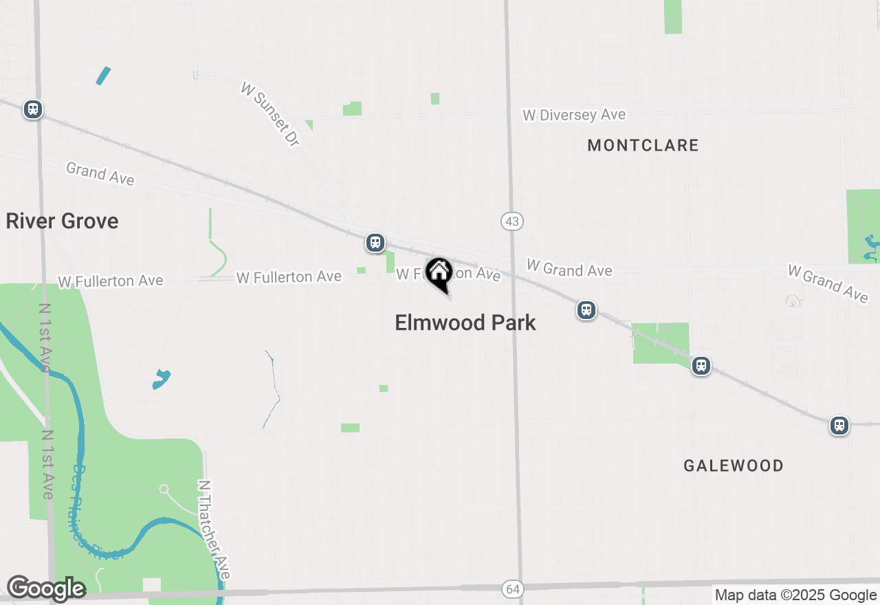 Map of 2311 N 74th Avenue, Elmwood Park, IL 60707