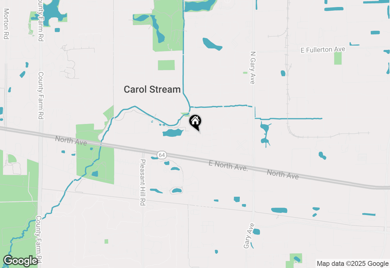Map of 268 Bennett Drive, Carol Stream, IL 60188