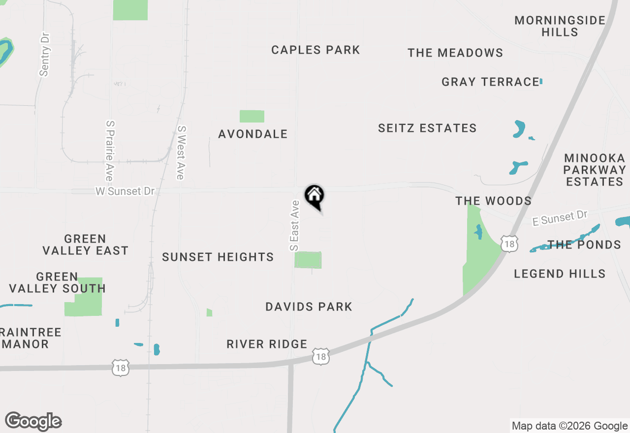 Map of 1430 Big Bend Rd #K, Waukesha, WI 53189