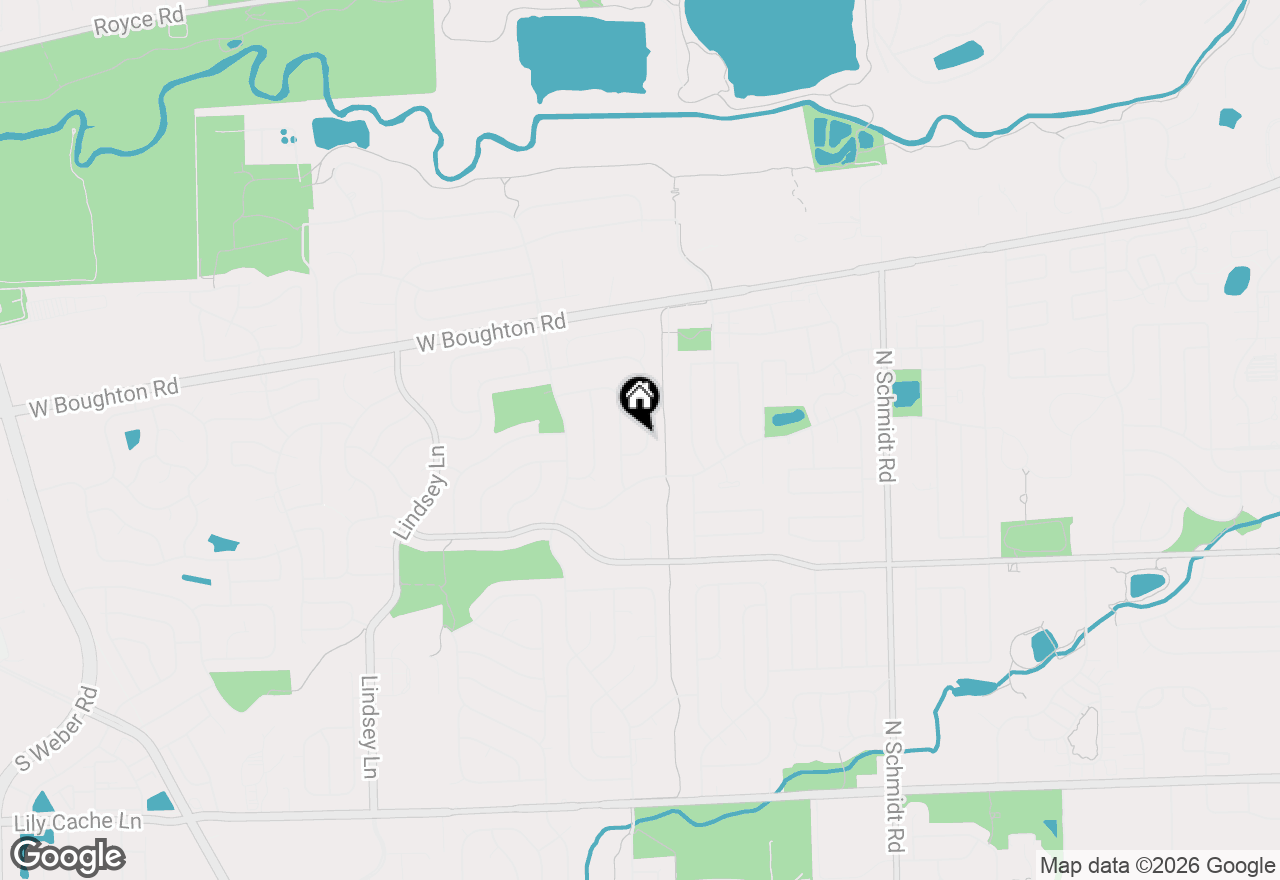 Map of 408 Clifton Lane, Bolingbrook, IL 60440