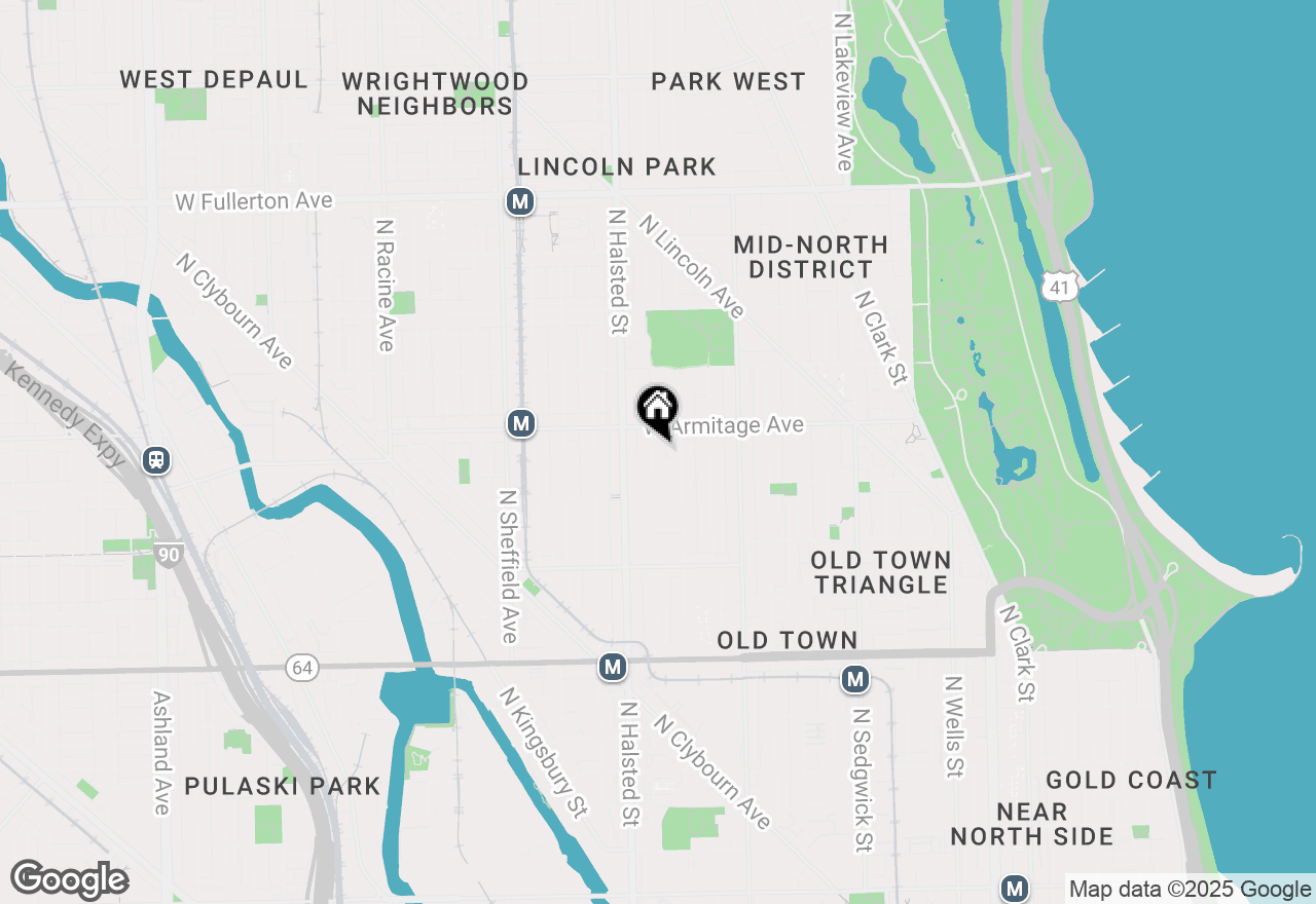 Map of 1949 N Burling Street, Chicago, IL 60614