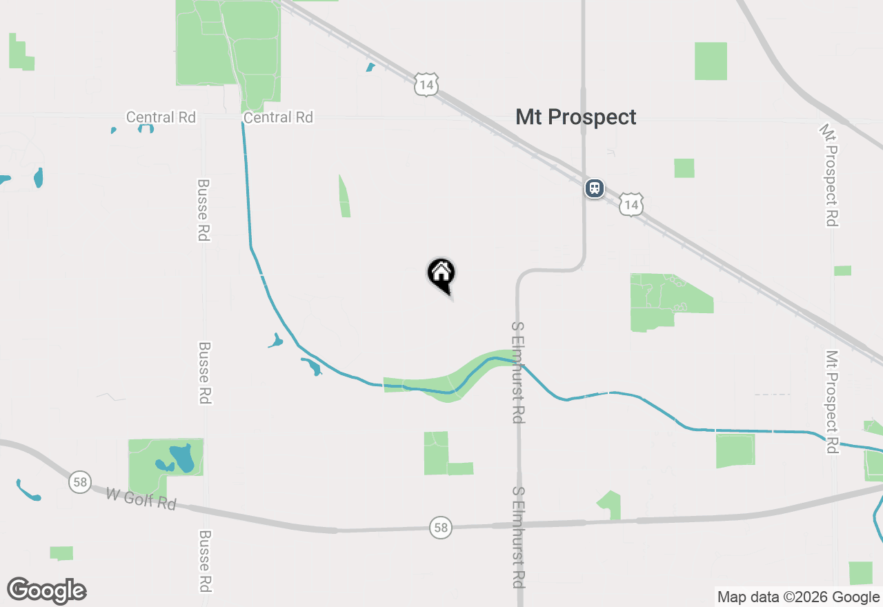 Map of 412 S Wa Pella Avenue, Mount Prospect, IL 60056