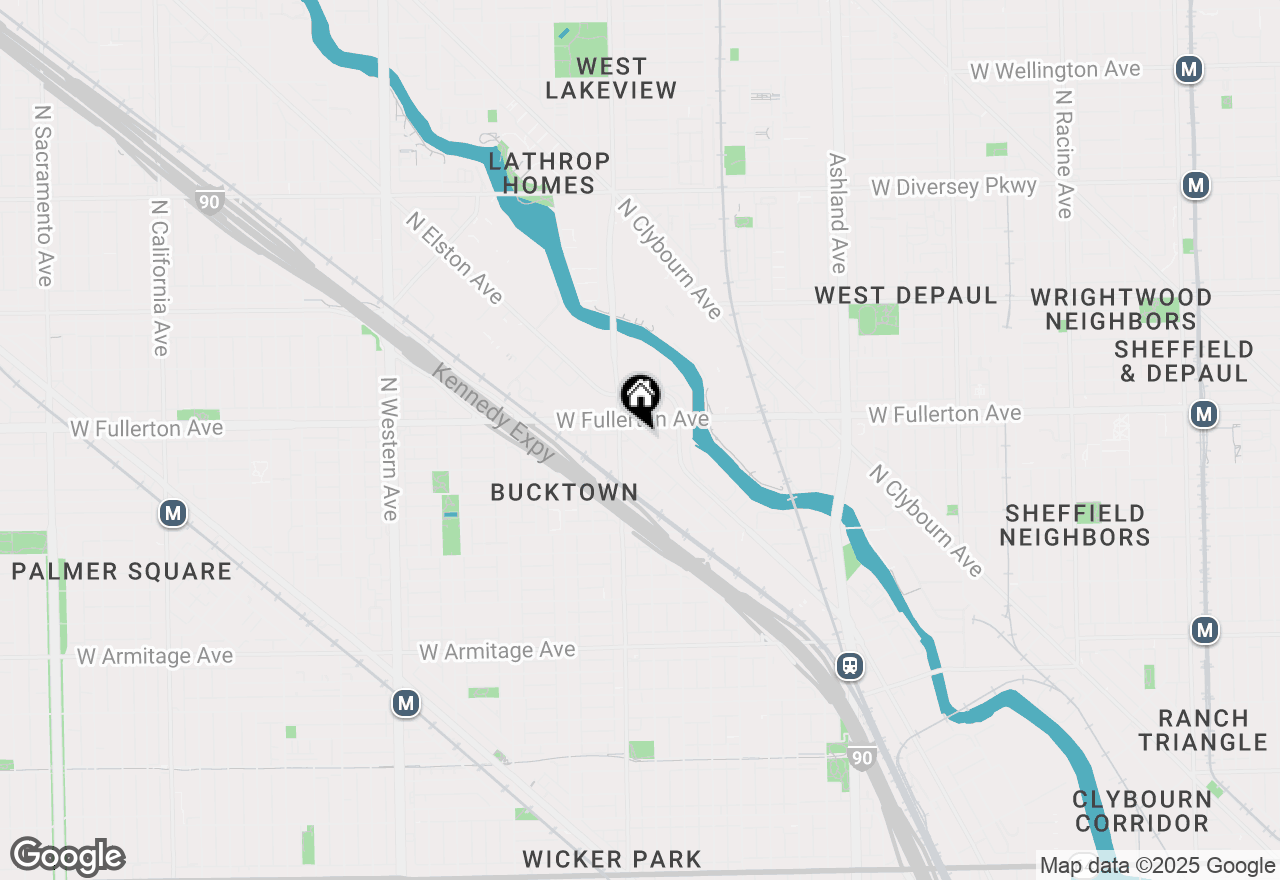 Map of 2356 N Elston Avenue #306, Chicago, IL 60614