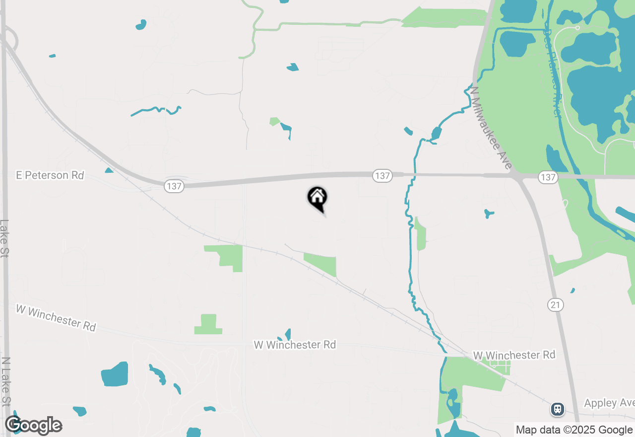 Map of 1304 Lingonberry Court, Libertyville, IL 60048