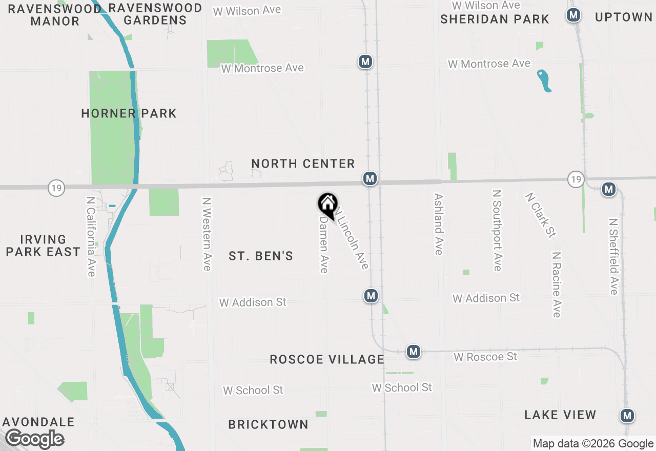 Map of 1940 W Berenice Avenue #2, Chicago, IL 60613