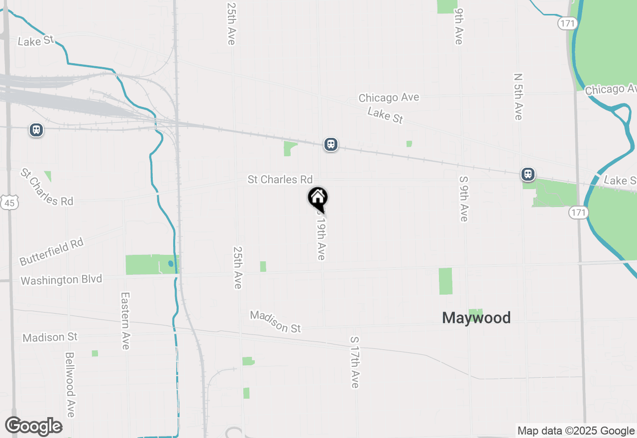 Map of 206 S 19th Avenue, Maywood, IL 60153