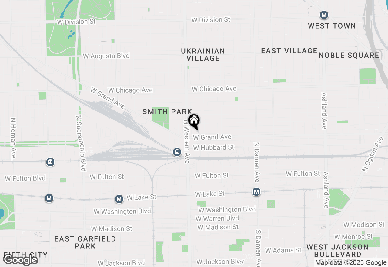 Map of 512 N Claremont Avenue #2, Chicago, IL 60612