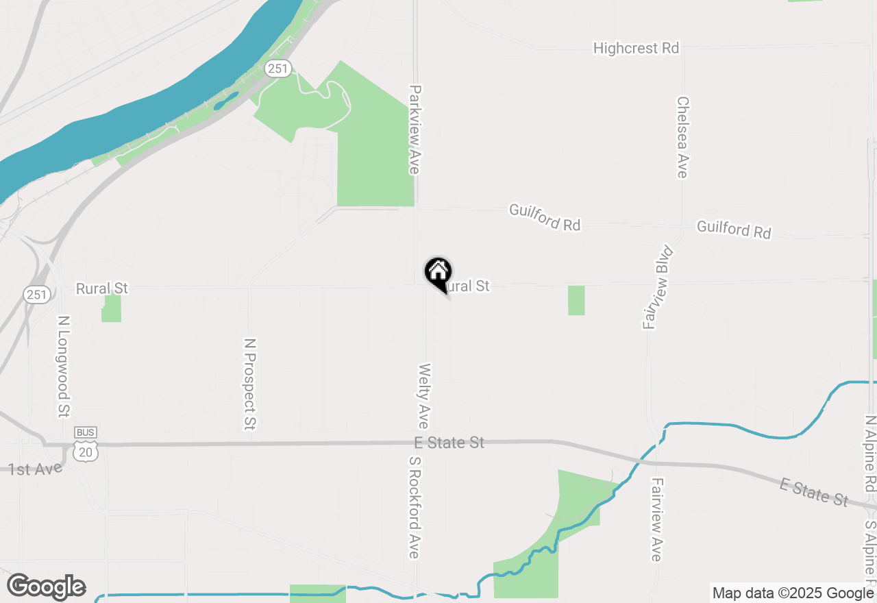 Map of 620 Dawson Avenue, Rockford, IL 61107