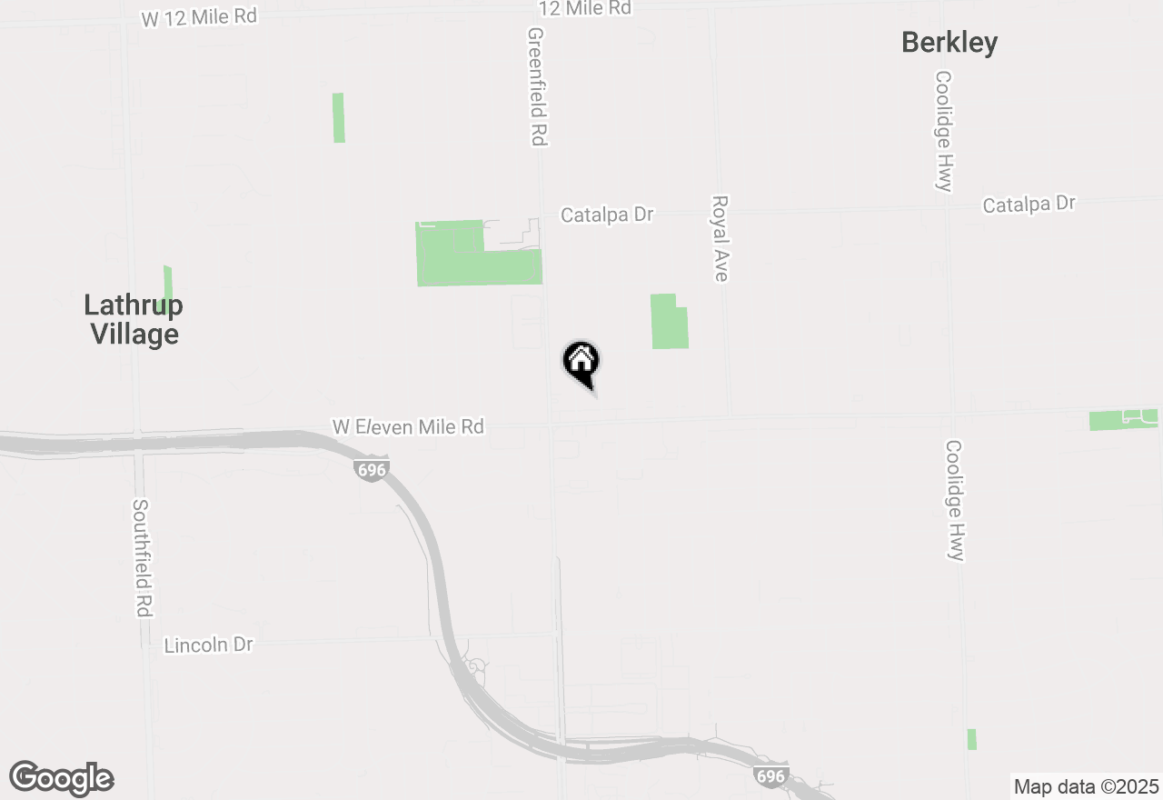 Map of 1800 Ellwood Avenue, Berkley, MI 48072