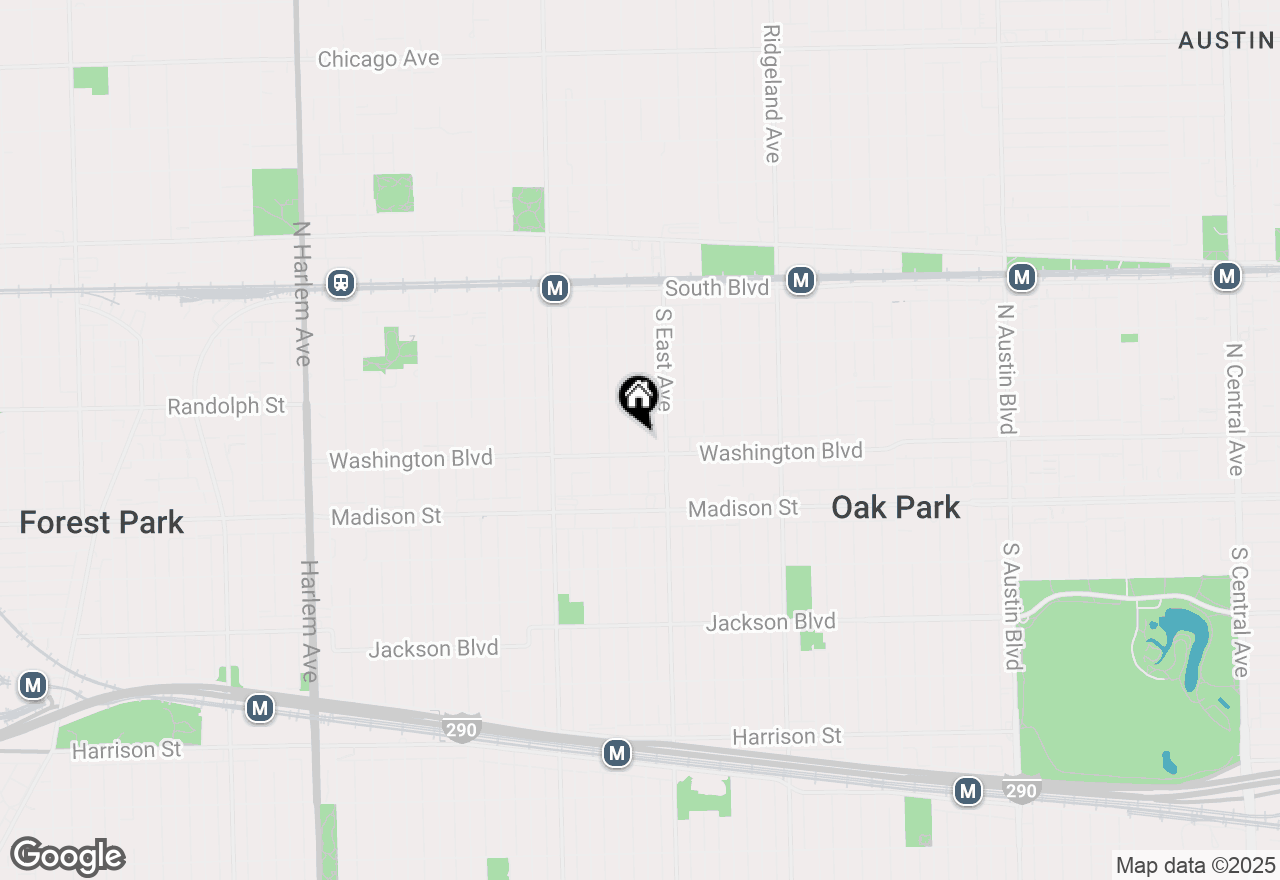 Map of 332 Wesley Avenue #2B, Oak Park, IL 60302