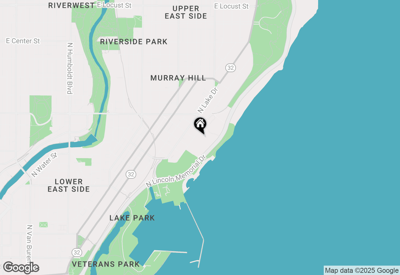 Map of 2236 N Terrace Ave #1, Milwaukee, WI 53202